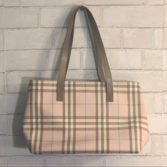 burberry pink tote bag